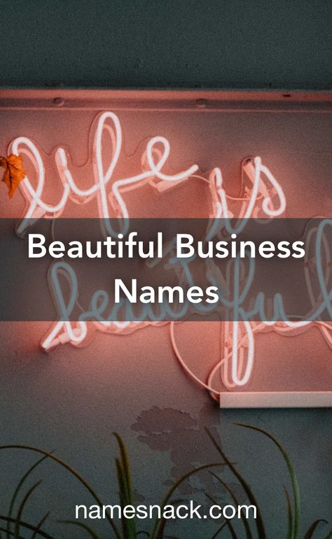 Unique Esthetician Business Names, Beauty Bar Salon Ideas Name, Classy Business Name Ideas, Business Name Inspiration, Business Name Ideas Unique Beauty, Names For Shops Ideas, Make Up Business Names Ideas, Beauty Names Business, Trendy Salon Names