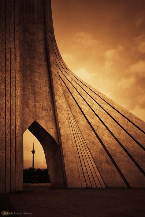 Shahyad (azadi) + milad tower My Love Photo, Iran Tourism, Visit Iran, Iran Culture, Iran Pictures, Iranian Architecture, Persian Architecture, Iran Travel, Tehran Iran