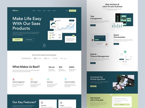 Saas Website Design, Saas Website, Webpage Layout, Minimalist Web Design, Directory Design, Project Presentation, Ui Design Website, Website Design Layout, Web Layout Design