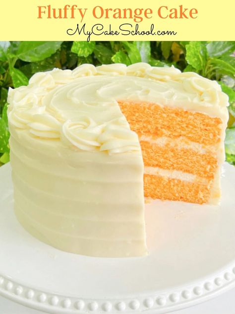 Lemon Orange Pound Cake, Orange Flavoured Cake, Moist Orange Cake, Orange Pineapple Cake, Orange Layer Cake, My Cake School, Cranberry Orange Cake, Coconut Cream Cheese Frosting, Orange Pound Cake