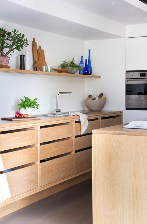 14 Types of Kitchen Cabinets That Should Be on Every Renovator’s Radar Types Of Kitchen Cabinets, Scandi Kitchen, Flat Panel Cabinets, Ikea Cabinets, Solid Wood Doors, Bespoke Kitchens, Diy Cabinets, Wood Panel Walls, Unique Kitchen