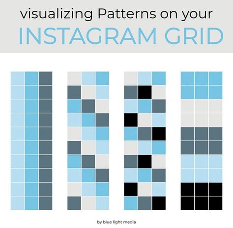 Ig Pattern Feed, Types Of Instagram Grid Patterns, Feed Pattern Instagram, Ig Feed Pattern, Instagram Pattern Layout, Instagram Feed Pattern, Instagram Grid Design, Instagram Design Layout, Insta Layout