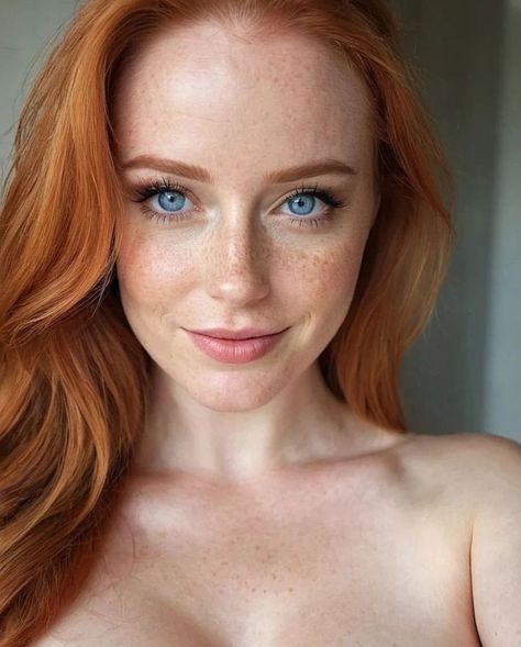 Ginger Hair Dyed, Red Freckles, Ginger Models, I Love Redheads, Beautiful Freckles, Red H, Pretty Redhead, Red Haired Beauty, Red Hair Woman