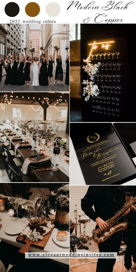 Wedding Black Tie Theme, Dark Gray Wedding Theme, Black Ivory And Gold Wedding Reception, Classic Black And White Wedding Party, White And Black Theme Wedding, Black Grey Wedding Theme, Wedding Color Schemes Black Tie, Black And White Wedding Rustic, Modern Theme Wedding