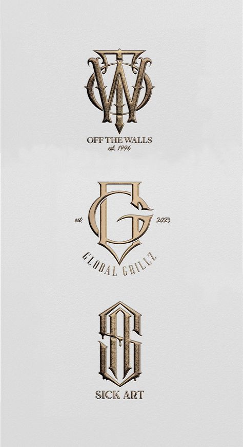 Logo With Letters Initials, Monogram Logo Inspiration, Letter A Monogram Design, Ts Monogram Logo Design, Logo Initials Design, Initial Logo Ideas, Luxury Logotype, Masculine Monogram, Modern Monogram Logo