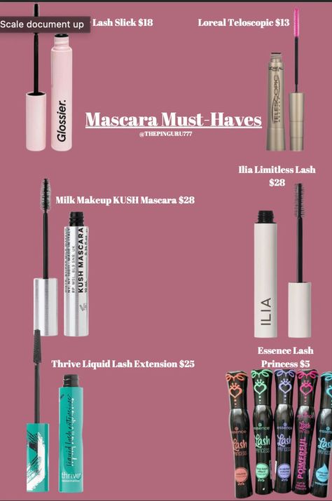 Glossier Mascara, Loreal Mascara, Thrive Causemetics, Full Volume, Mascara Makeup, Lengthening Mascara, Best Mascara, Milk Makeup, Volume Mascara