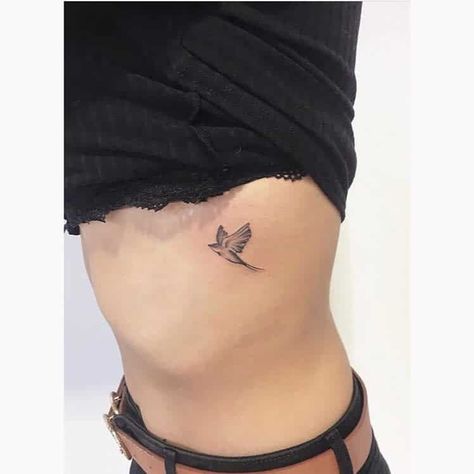 Top 61 Best Small Bird Tattoo Ideas - [2021 Inspiration Guide] Sparrow Rib Tattoo, Bird Tattoo Side Ribs, Bird Rib Tattoos For Women, Bird Tattoo On Ribs, Bird Rib Tattoo, Small Bird Tattoo Ideas, A Bird Tattoo, Mockingbird Tattoo, Bird Tattoo Ideas