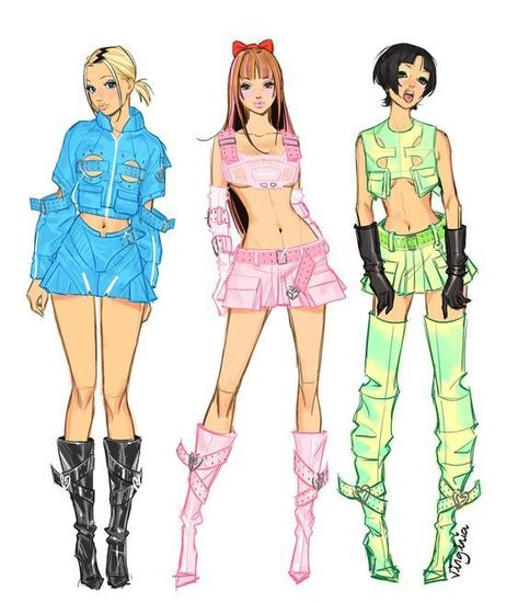 Hair Color 2024, Super Nana, Bratz Inspired Outfits, Powerpuff Girl, The Powerpuff Girls, The Powerpuff, Puff Girl, Drawing Stuff, Trendy Hair Color