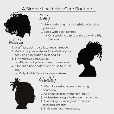 Recommendations on caring for your locs!!- #Care #locs #tips Check more at https://howcandothis.com/hairstyleideas/recommendations-on-caring-for-your-locs/ Different Ways To Loc Hair, Starter Braid Locs, Wisdom Loc Meaning, Different Starter Loc Methods, Loc Starter Methods, Taking Care Of Starter Locs, Oils For Locs Black Women, Caring For Locs, Wash Day For Locs