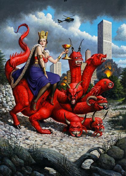 Babylon Art, Ancient Babylon, Babylon The Great, Female Demons, Consciousness Art, Occult Art, Biblical Art, Pop Surrealism, Bible Art