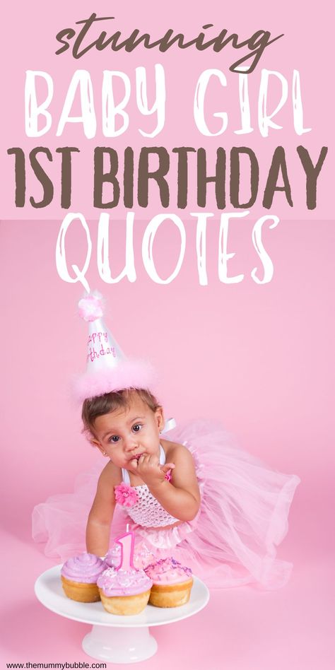 Stunning first birthday quotes for a baby girl. Use these gorgeous quotes in your social media captions and cards. Goddaughter 1st Birthday Quotes, Message For First Birthday, Baby’s First Birthday Poem, Niece 1st Birthday Quotes, Daughters 1st Birthday Quotes, Granddaughter 1st Birthday Wishes, Daughter 1st Birthday Quotes From Mom, First Birthday Daughter Quotes Mom, Birthday Wishes For One Year Old Granddaughter