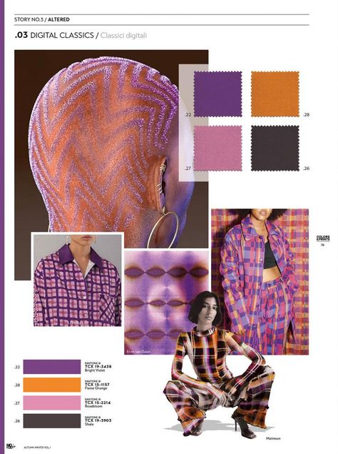 Appletizer - MOODSign Colors & Prints AW 23/24 Vol.1 Mood Board Fashion Inspiration, Aw 23, Fashion Portfolio Layout, Fashion Trend Board, Mode Prints, Fashion Trend Forecast, Color Trends Fashion, Fashion Forecasting, Fashion Portfolio