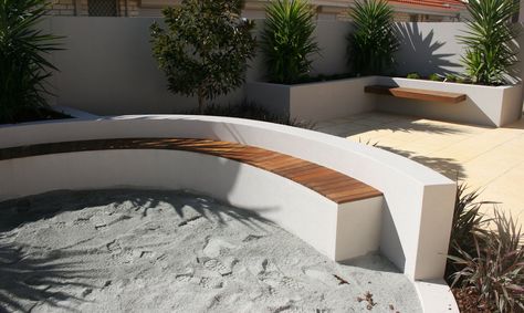 Curved Patio, Wall Bench, Garden Seating Area, Backyard Seating Area, Patio Steps, Curved Bench, Outdoor Seating Area, Backyard Seating, Cozy Backyard