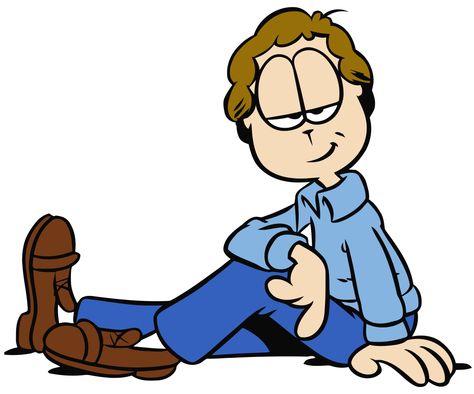 Jon Arbuckle from Garfield Jon Arbuckle, Garfield Wallpaper, Garfield Images, Garfield Cartoon, Garfield Comics, Garfield And Odie, Boy Illustration, Rage Comics, Family Illustration