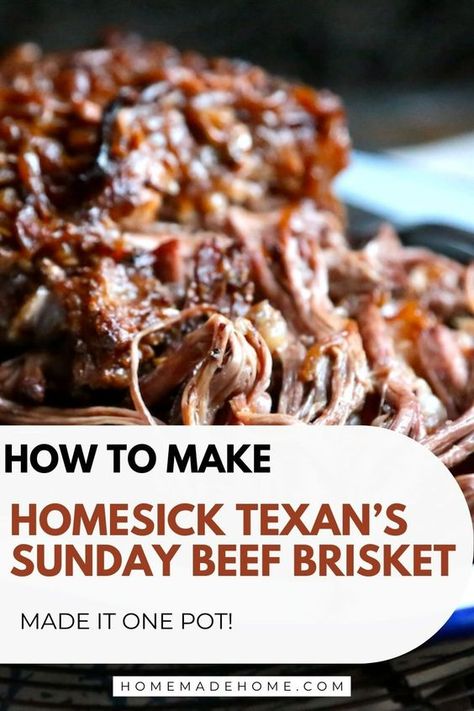 Brace yourself for a dinner experience that will redefine what's possible—all from the convenience of one pot! The Homesick Texan’s Sunday Beef Brisket recipe isn't just about simplicity; it's a culinary masterpiece that promises to tantalize your senses. And with the horseradish jalapeno sauce adding an extra kick, get ready for a meal that will leave you speechless! Best Beef Brisket Recipes Oven, Best Brisket Recipe, Slow Cooker Brisket Recipes, Beef Brisket Recipe, Roast Brisket, Brisket Oven, Homesick Texan, Slow Cooker Brisket, Dinner Experience