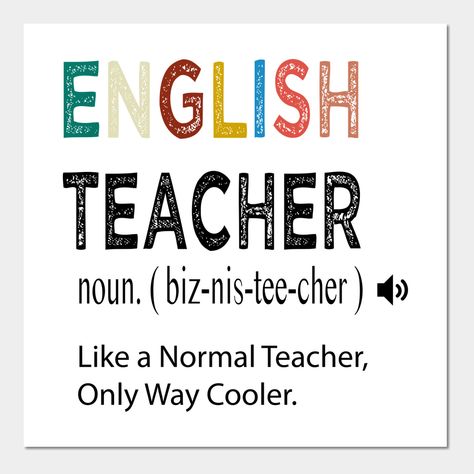 Leadership, English Teacher Ideas, English Major Aesthetic, English Gifts, Teacher Posters, English Class, English Teacher, Upper Elementary, First Look