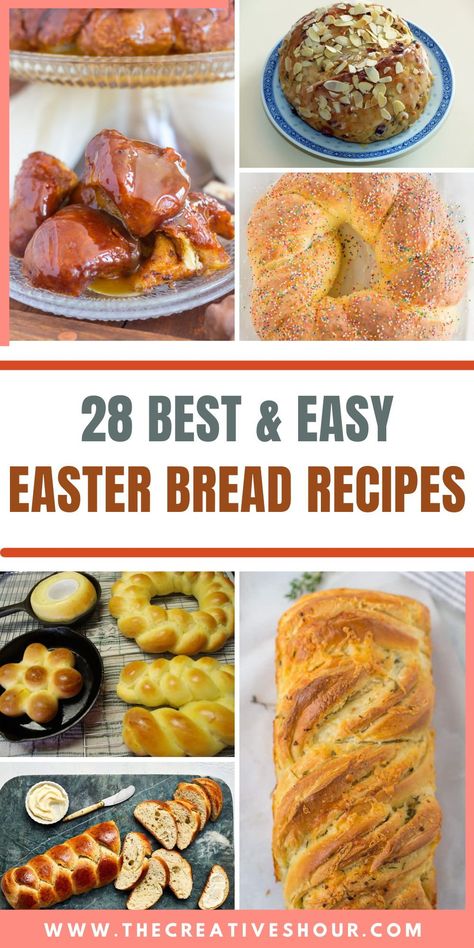 Whether you want sweet bread like the Cozonac from Romania and the Kulich from Ukraine, we have the recipe for you. Or maybe something savory like the Casatiello from Italy. There’s something for every mood and catering to a variety of traditions. Click here for more yummy & sweet easter bread recipes, Italian Easter bread recipes, easter egg bread recipes, easter bread bunny recipes. Polish Easter Bread Recipes, Bread Machine Easter Bread, Gluten Free Easter Bread, Italian Easter Bread Recipes, Easy Easter Bread Recipes, Egg Bread Recipes, Fancy Bread Recipes, Easy Easter Bread, Bread Recipes Italian