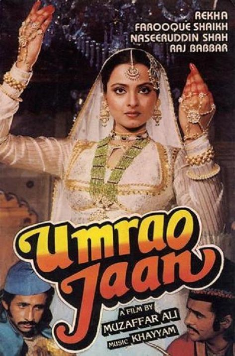 Umrao Jaan, Naseeruddin Shah, Bollywood Makeup, Bollywood Theme, Old Movie Posters, Bollywood Posters, Bollywood Cinema, Film Archive, Indian Photoshoot