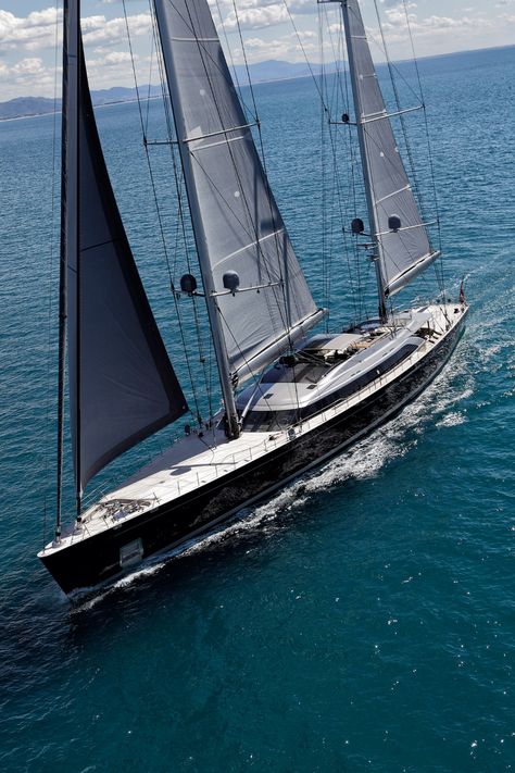 S/Y 70m BADIS – Perini Navi Perini Navi, Monaco Yacht, Explorer Yacht, Monaco Yacht Show, Show Boat, Sail Life, Sailing Art, German Submarines, Yacht Life