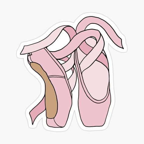 Ballet Stickers Printable, Ballet Design, Same Or Different, Ballet Pointe, Ballet Pointe Shoes, Preppy Stickers, Pointe Shoe, Cute Laptop Stickers, Tumblr Stickers