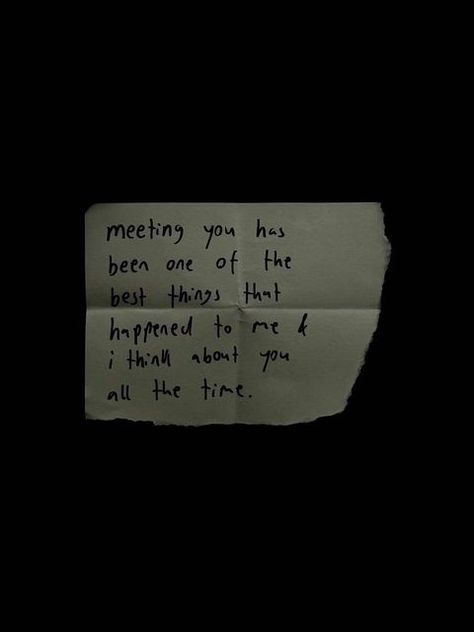 Meruem on Instagram: "meeting you has been one of the best things that happened to me & i think about you all the time 
.
.
.
#thinkingaboutyou #iloveyou #youmeantheworldtome #Love #reels #fyp" It Was Enchanting To Meet You, Can’t Wait To Meet You, Meeting You For The First Time Quotes, You’ll Look For Me In Everyone You Meet, We'll Meet Again Don't Know Where, Meeting You Quotes, Waiting For U, Someone Like Me, You Mean The World To Me