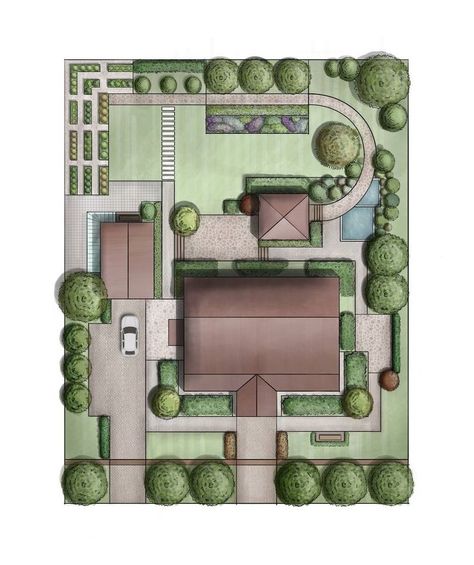 landscape design by Agapova Landscape Blueprint, Classic Landscape Design, Yard Layout, Coffee House Design, Sims Challenge, Aesthetic Profile Picture Cartoon Soft, Landscape Architecture Drawing, Landscape Design Plans, Black Phone Wallpaper