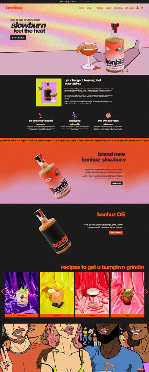 Nails Website Design, Tech Product Website Design, Y2k Website Design, Dispensary Website Design, Funky Website Design, Festival Website Design, Funky Website, Email Design Inspiration Creative, Bar Chart Design