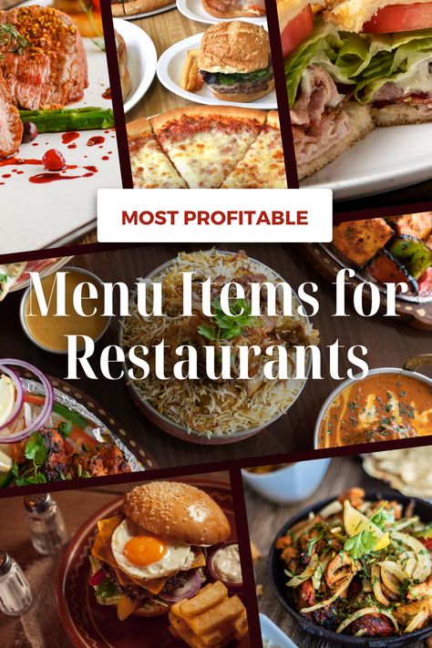 If you’re looking for guidance, this list of the 10 most profitable restaurant menu items will help you develop dishes that’ll not only make hungry customers happy but also improve your bottom line! Restaurant Menu Ideas Food Recipes, Easy Cafe Menu Ideas, Building A Restaurant, Food Specials For Restaurants, Restaurant Menu Ideas Food, Bistro Menu Ideas Food, Restaurant Entree Ideas, Bistro Food Ideas Dishes, Restaurant Brunch Menu Ideas