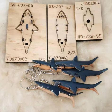 Messenger Bag Patterns, Shark Pendant, Small Shark, Keychain Leather, Shark Pattern, Leather Wallet Pattern, Leather Craft Projects, Dremel Wood Carving, Leather Craft Tools