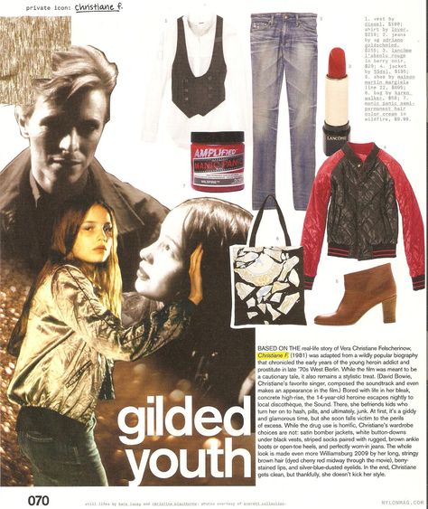 Christiane F, 2000s Magazines, 90s Teen, Nylon Magazine, Desain Editorial, Teen Magazine, Magazine Editorial, Old Magazines, Magazine Articles