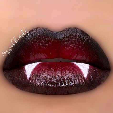 Vampire Lips, Vampire Teeth, Halloween Vampire, Matte Gloss, Lip Designs, Festival Makeup, Pencil Art Drawings, Lip Art, Dark Art