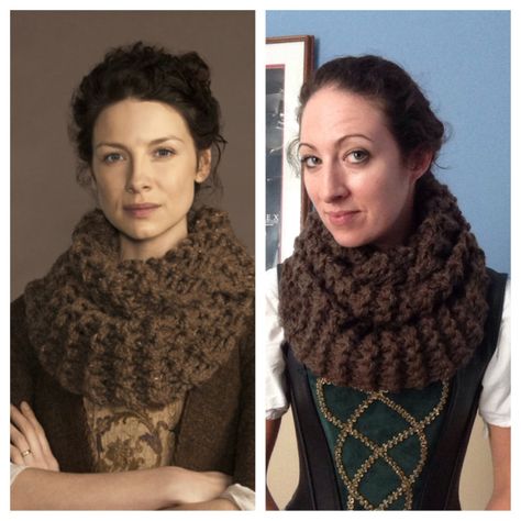 photo 3 String Theory, Couture, Outlander Cowl, Outlander Knitting Patterns, Claire Outlander, Outlander Knitting, Cowl Knitting Pattern, Knitted Wit, Scarf Knitting Patterns