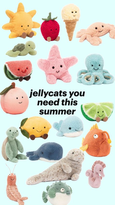 #summer #jellycats #cute #teddy Cute Teddy, Stuffed Animals, Need This, This Summer, Jelly, Animals