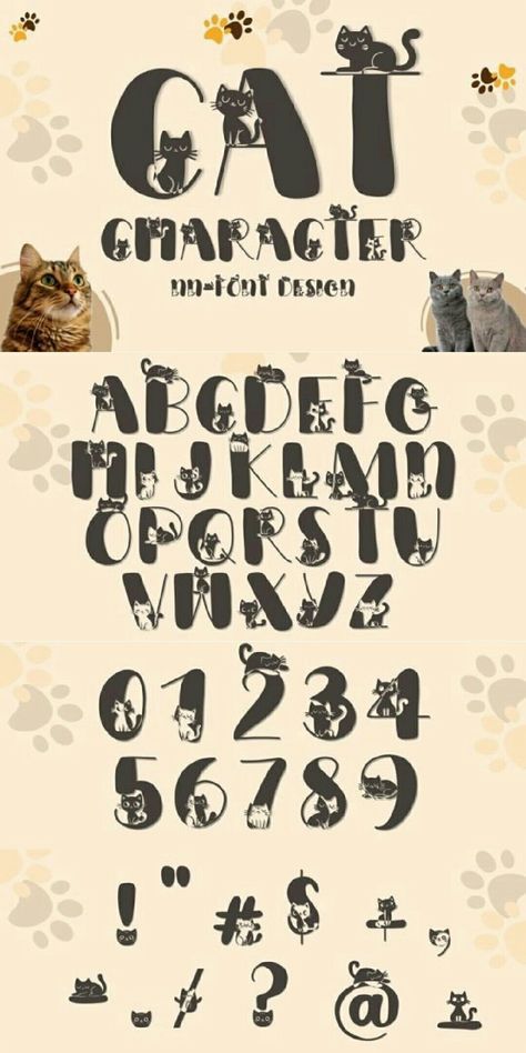 Experience the delight of “Cat Character” font, an enchanting and playful typeface perfect for cat lovers and creative ventures. With each alphabet playfully fused with cute cat silhouettes, your messaging gains a lively, whimsical charm. This font pairs neat lines with feline-inspired designs for a unique, captivating look. Ideal for crafting pet store logos, fun book covers, or heartwarming greeting cards, “Cat Character” infuses your projects with an irresistible, cozy cat appeal. Cat Numbers Font, Typography Zine, Playful Typeface, Cat Font, Cat Alphabet, Decorative Fonts, Western Font, Antique Booth, Typo Design