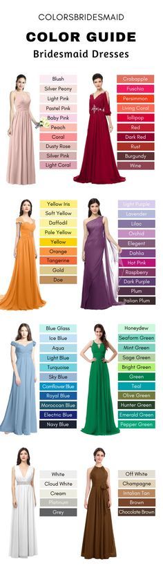 Color Families, Bridesmaid Dress Color, Color Knowledge, Blush Bridesmaid Dresses, Design Moda, Cheap Bridesmaid, Color Guide, Fashion Vocabulary, Bridesmaid Dress Colors