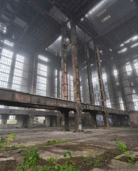 Abandoned Warehouse, Apocalypse Aesthetic, Abandoned Factory, Urban Exploring, Exam Time, Industrial Architecture, Drone Video, Structure Architecture, Beautiful Dark Art