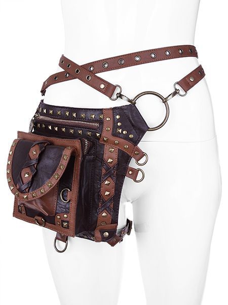 Steam Punk Diy, Steampunk Holster, Steampunk Mode, Steampunk Outfits, Moda Steampunk, Steampunk Bag, Mode Steampunk, Holster Bag, Style Steampunk