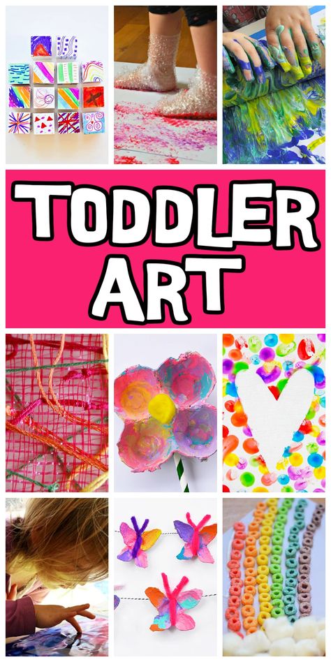 Looking for toddler art projects? You're in the right place! Today we have 40 art activities for little kids. Let's learn some classic and new art techniques that are great fun! 3k Art Projects, Arts And Crafts Preschoolers, Original Works Art Projects Preschool, Prekindergarten Art Projects, Activities With Toddlers At Home, Art Projects For Three Year Olds, Color Art Activities For Toddlers, Teaching Art To Preschoolers, Simple Art Activities For Preschoolers