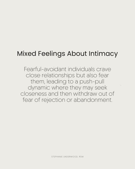 We don’t speak enough about the Fearful-Avoidant attachment and how it plays out in relationships. Yet, the Fearful-Avoidant attachment is more prevalent than people may think. Adults with fearful-avoidant attachment deeply crave closeness and emotional intimacy, yet they find themselves pulling away out of fear. This attachment style is marked by a mix of needing affection but struggling to trust it fully. These individuals often experience a rollercoaster of emotions in relationships, osc... Fear Of Attachment Quote, Fearful Avoidant Attachment Style Healing, Fearful Avoidant Attachment Affirmations, Dissmive Avoidant, Fear Of Intimacy Quotes, Fearful Avoidant Attachment Quotes, Avoidant Attachment Quotes, Avoidant Attachment Style Healing, Fearful Avoidant Attachment