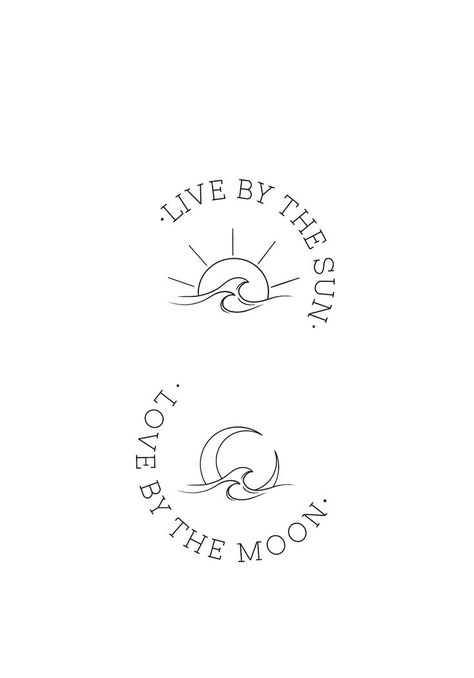 Sun Moon Fine Line Tattoo, Step By Step Tattoo, Tattoos Line Art, Tropisches Tattoo, Tattoos Simplistic, Way Tattoo, Maching Tattoos, Bff Tattoos, Cute Little Tattoos