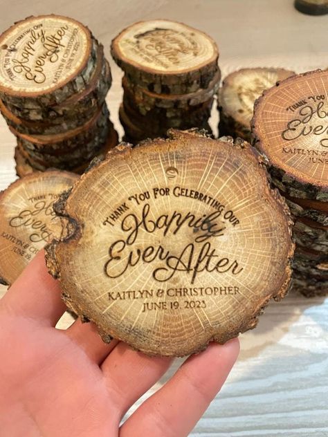 Wedding Coaster Favors Wedding Coasters Wood Personalized - Etsy Rustic Wedding Favors For Guests, Rustic Wedding Party Favors, Wood Coasters Wedding, Wedding Coasters Favors, Rustic Coasters, Wedding Shower Favors, Wedding Coasters, Wood Personalized, Rustic Wedding Favors