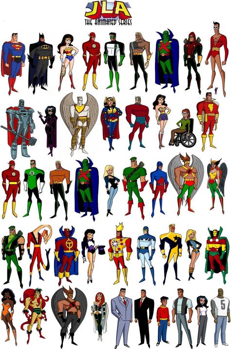 Dc Animated Characters, Dc Heroes And Villains, Justice League Cartoon, League Of Justice, Dc Animated Universe, Dc Cartoon, Art Dc Comics, Justice League Characters, Justice League Animated