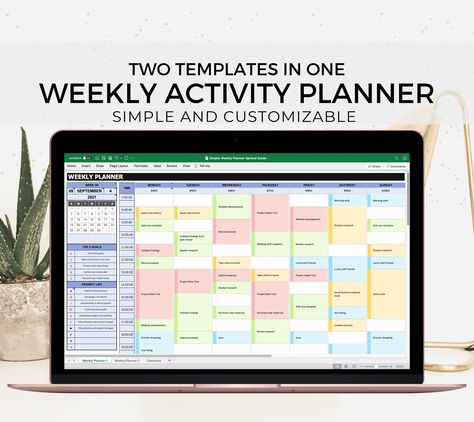 Excited to share this item from my #etsy shop: Excel Planner Template, Weekly Planner Excel, Weekly To Do Planner, Weekly Planner Template, Weekly Schedule Editable, Excel Spreadsheet Excel Weekly Planner, Weekly Planner Excel, Excel Schedule, Weekly Schedule Template Excel, Excel Planner, Monthly Planner 2022, To Do List Schedule, Planner Template Weekly, Spreadsheet Design