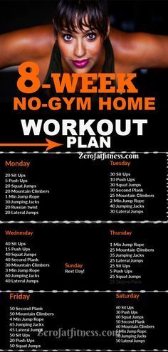 8-Week Workout Plan to Lose Weight Fast at Home with No Gym - Fitness Plans - Ideas of Fitness Plans #fitnessplan #fitness -  Weekly Workout Plans 8 Week Workout Plan, Workout Morning, Workout Fat Burning, Home Workout Plan, Weekly Workout Plans, Gym Home, Makanan Diet, At Home Workout Plan, Weekly Workout