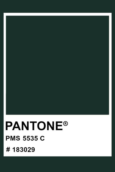 PANTONE 5535 C #pantone #color #PMS #hex | Pantone green, Pantone color chart, Green color names Dark Green Pantone, Pantone Green Colors, Pantone Green Shades, Slytherin Room, Green Color Names, Green Pantone, Pantone Green, Pantone Matching System, Pantone Color Chart