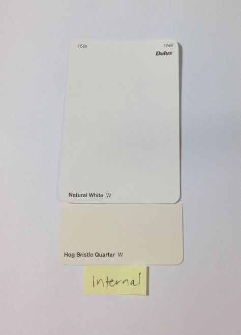 Internal paint Hog bristle quarter walls Natural white skirting, doors, architraves Dulux Hog Bristle Quarter, Hog Bristle Quarter, Dulux Whisper White, Weatherboard Exterior, Dulux Natural White, Exterior Render, Interior Colour, Skirting Boards, Paint Colour