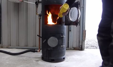 This fun, intermediate level DIY project has a wide variety of uses and is small enough to fit into most stoves. Our waste oil burner is now even more effective with this improvement on our original classic design. Detailed instructions in the video will take you through each step of the way on building a … Oil Burner Diy, House Heater, Waste Oil Burner, Oil Stove, Diy Heater, Oil Furnace, Used Oil, Oil Heater, Welding Shop