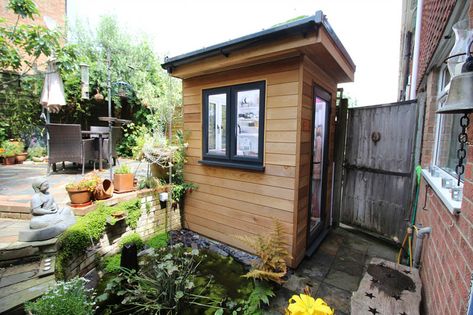 Small Garden Studio, Tiny Garden Office, Backyard Workspace, Small Garden Office Pod, Small Garden Rooms, Small Garden Room, Small Garden Office, Backyard Office Shed, Small Summer House