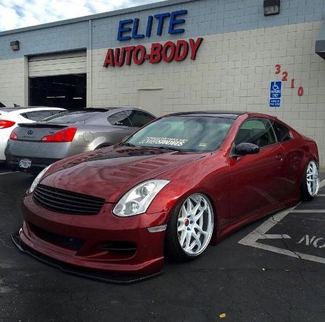 Infiniti G35 Coupe Modified, Work Wheels, Infiniti G35 Coupe, S10 Truck, G35 Coupe, Car Builds, Slammed Cars, Nissan Nismo, Jdm Wallpaper