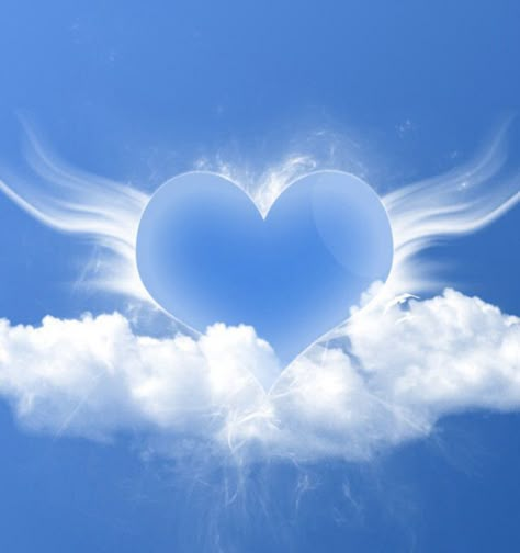 Angel heart cloud Angel Wings Background, Angel Clouds, Happy Birthday In Heaven, Heart In Nature, Photoshop Backgrounds Backdrops, Birthday In Heaven, Angel Images, Love You Images, Angels In Heaven